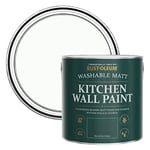 Rust-Oleum Peinture Blanche Lessivable pour Murs de Cuisine, Finition Mate - Pierre de Lune 2.5L