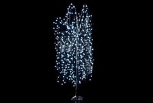 PARTENOPE SRL Blanc LED Arbre 150 cm 216 LED extérieur, comme Photo, Unique