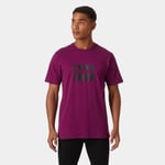 Helly Hansen Herr HH Box Mjuk Bomulls T-shirt Lila M