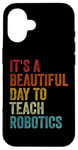 iPhone 16 Vintage Robotics Instructor Inspiring Young Innovators Retro Case