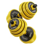 NICEME Ring Dumbbell | Multifunctional Kettlebell, Comfortable and Non-slip | Fat Burning, 2 set, Home Fitness Equipment for Fitness Muscle Training and Weight Training (Size : 15kg)