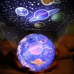 Veilleuse de projecteur d'étoiles - Projecteur de veilleuse pour enfants avec cable USB et 5 ensembles de films, projecteur de lampe d'étoile de lumière de nébuleuse à rotation à 360 degrés