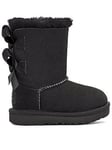 UGG Kids' 1017394T-Bailey Bow Ii - Black, Black, Size 8 Younger