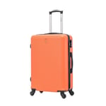 CELIMS - Weekend resväska | Medium resväska Storlek 65cm | Robust ABS | 4 360° hjul | Integrerat lås | Orange Orange