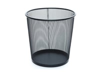 Trash Bin Meshy Round Black 684004 Okko