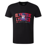 Tee Shirt Manches Courtes Olympique Lyonnais T-Shirt Unity Noir Mixte Noir