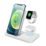 Wireless Charger FDGAO 3 IN 1 Wireless Charging Stand 15W Fast Charger Dock Station For Apple Watch 7/SE/6/5/4/3/2;Airpods 2/Pro;Fast Charging for iPhone 13/12/12 Pro/11/XR/Xs/X/8;Samaung Galaxy S21