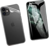 1 Paquet Avant Et Arrière Film Hydrogel Pour Iphone 11 Pro Max 6.5" Film De Protection Haute Sensibilité Antidéflagrant Protecteur D'écran Tpu Transparent Flexible