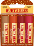 Burt’S Bees Lip Balm Gift Set, Chai Tea, Pumpkin Spice, Vanilla Maple, Pomegrana