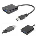 USB 3.0 To VGA Adapter Cable 1920x1080 Video Converter 5.0Gbps For Win Hot