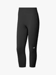 adidas DailyRun 3/4 Running Leggings, Black/White