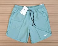 Nike Dri-Fit Flex Stride 7" Brief Lined Running Shorts - Mens Small Mineral New