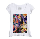 T-Shirt Femme Col Echancré Dragon Ball Z Trunks Capsule Z Anime Manga Japon