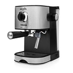 Tristar Espresso Coffee Machine | 15 Bar Pressure | Milk Frother | Removeable Water Tank | BPA Free | Black | 1.2L | CM-2275BS