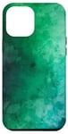Coque pour iPhone 12 Pro Max Dégradé de couleur vert jungle turquoise