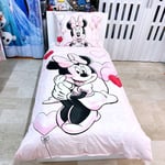 Disney Minnie Ballon Set Lit Simple Housse de Couette 140x200cm Linge Coton