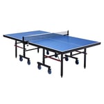 VEVOR Ping Pong Table, Professional Table Tennis Game, Indoor MDF Portable Table Tennis Table, Foldable Ping Pong Table with Quick Clamp Net and Lockable Wheels, 10 Minute Easy Assembly, 25mm Tabletop