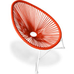 Acapulco Style - Chaise d'extérieur - Chaise de jardin d'extérieur - Acapulco Orange - Acier, Rotin synthétique, Metal, Plastique - Orange