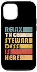 Coque pour iPhone 12/12 Pro Relax Stewardess, Hôtesse De L'air