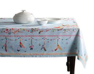 Maison d' Hermine Ibiza Nappe 100% Coton pour la Cuisine dîner Table décoration de fête Mariage, fête mères Printemps/été (Rectangle, 160cm x 220cm)