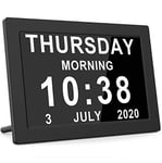 Newest,Dementia Clock 2.0 with Auto DST, 20 Custom Reminders, Day