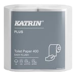 KATRIN Toalettpapper Plus 400 EasyFlush, 2-lager vit