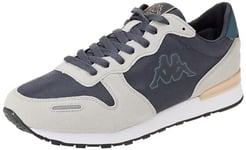 Kappa Mixte Logo Berlin 2 Chaussure de Marche, Grey DK Blue DK, 45 EU