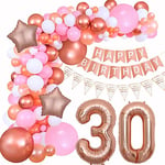 30 Ans anniversaire Femme 30 Ans guirlande ballons or rose 30 Ans Arche Ballon Femme 30 Ans Anniversaire Femme Ballon guirlande rose 30 ans Decoration Anniversaire 30 ans Femmes ballons rose