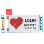 Tri-Color ePaper 2.13 Shield for LOLIN D1 mini