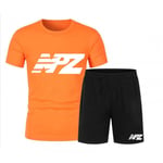 Ensemble Short Et Maillot De Foot Npz Homme Orange Fluo