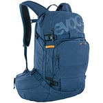 EVOC LINE PRO 20 Sac à dos de randonnée (protection LITESHIELD PLUS, compartiment pour poche d'hydratation, bandoulière isolée, compartiment avalanche, support pour skis et snowboard), bleu denim