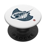 Raie Tachetée, Sports Nautiques, Plongée en Apnée, Plongée PopSockets PopGrip Interchangeable