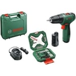 Perceuse visseuse Bosch EasyDrill 1200 avec 2 batteries, 1 chargeur, une mallette avec embouts