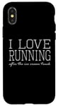 Coque pour iPhone X/XS I Love Running after the Ice Cream Truck – Entraînement amusant