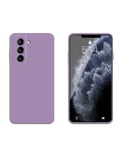 Coque Silicone avec Protection optique Samsung Galaxy S21 (G991B) - Mauve