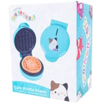 Original Squishmallows Cam The Cat Shape Waffle Maker Blue Secure Lid Brand New