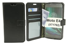 Crazy Horse Wallet Moto E4 / Moto E (4th gen) (XT1762) (Svart)