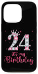 iPhone 13 Pro 24 It's My Birthday 24 Years Old 24th Birthday Girl Lady Case