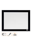 Nobo lille magnetisk whiteboard med sort ramme 58,5x43 cm, sort