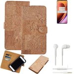 FOR OnePlus 8 Pro SMARTPHONE CASE COVER WALLETCASE CORK