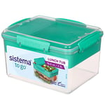 Sistema TO GO Plateau boîte à repas - Récipient de conservation alimentaire de 2,3 L avec compartiments individuels - Coloris assortis (différents selon le pack) - 1 pièce [21665]