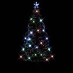 Maisonchic - Arbre de Noël artificiel, Sapin de Noël Artificiel pour Décoration de Fête de Noël et support,LED 150 cm Fibre optique QDQ60821 Maison