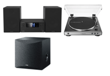 Kenwood WiFi Stereopaket inkl subwoofer  + Vinyl spelare High Performance