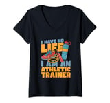 Womens Rehab Fitness - Sports Athletic Trainer V-Neck T-Shirt