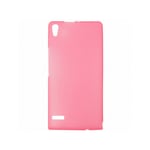 COQUE SILICONE SOUPLE MOCCA DESIGN GEL FROST POUR HUAWEI ASCEND P6 ROSE