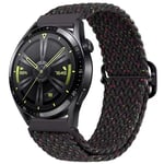 (Rannekkeen leveys 22mm Star musta)Nylon punottu lenkkihihna Samsung Watch 3/4 Active 2 Huawei Watch 3/GT Rannekoru Ranneke Amazfit GTR/Stratos Belt|