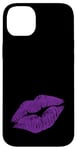 Coque pour iPhone 14 Plus Purple Kissing Rouge à lèvres | Design parfait pour les fêtes des années 80