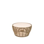 Cane-Line - Basket Soffbord Medium, Natural - Soffbord utomhus - Søren Rose Studio - Beige - Naturmaterial/Metall