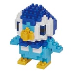 Bandai - Nanoblock - Tiplouf - Pokémon - Mini figurine en briques - Jeu de construction - Kit construction figurine Pokémon Tiplouf (Piplup) en pixel - NBPM079