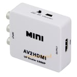 Mini Composite AV to HDMI Converter Video 720p/1080p Adapter UP Scaler AV2HDMI